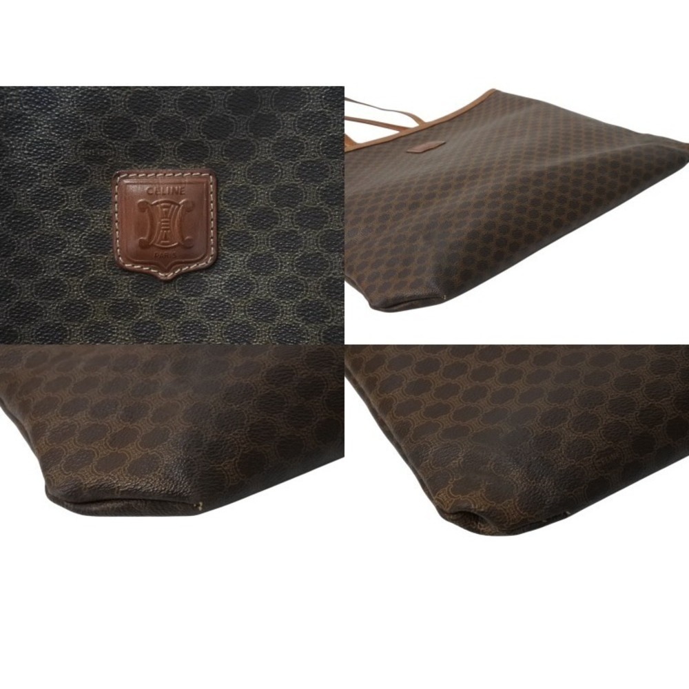 Celine tote bag Beige Tan brown leather macadam pattern - Picture 6 of 8